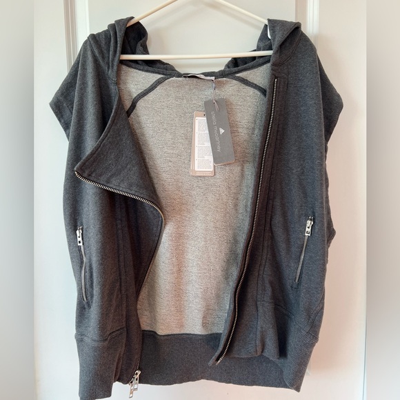 Adidas by Stella McCartney oversized Grey hoodie Vest - Picture 5 of 8